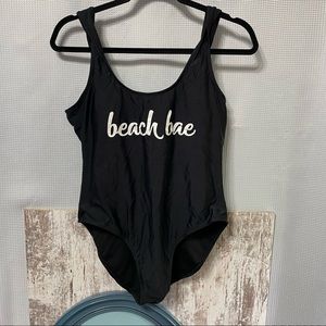 Beach Bae No Boundaries One Piece Swimsuit Size Large